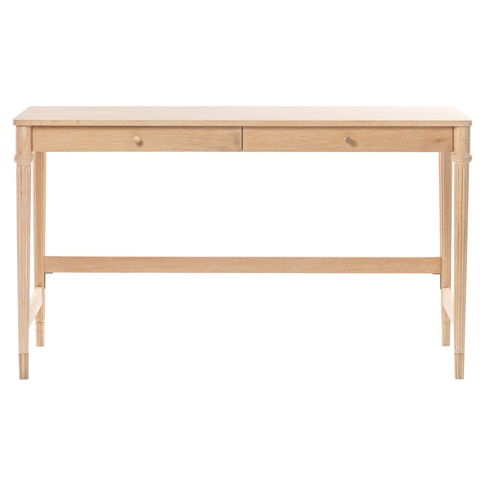 Alistair Updated Traditional Natural Oak Desk|