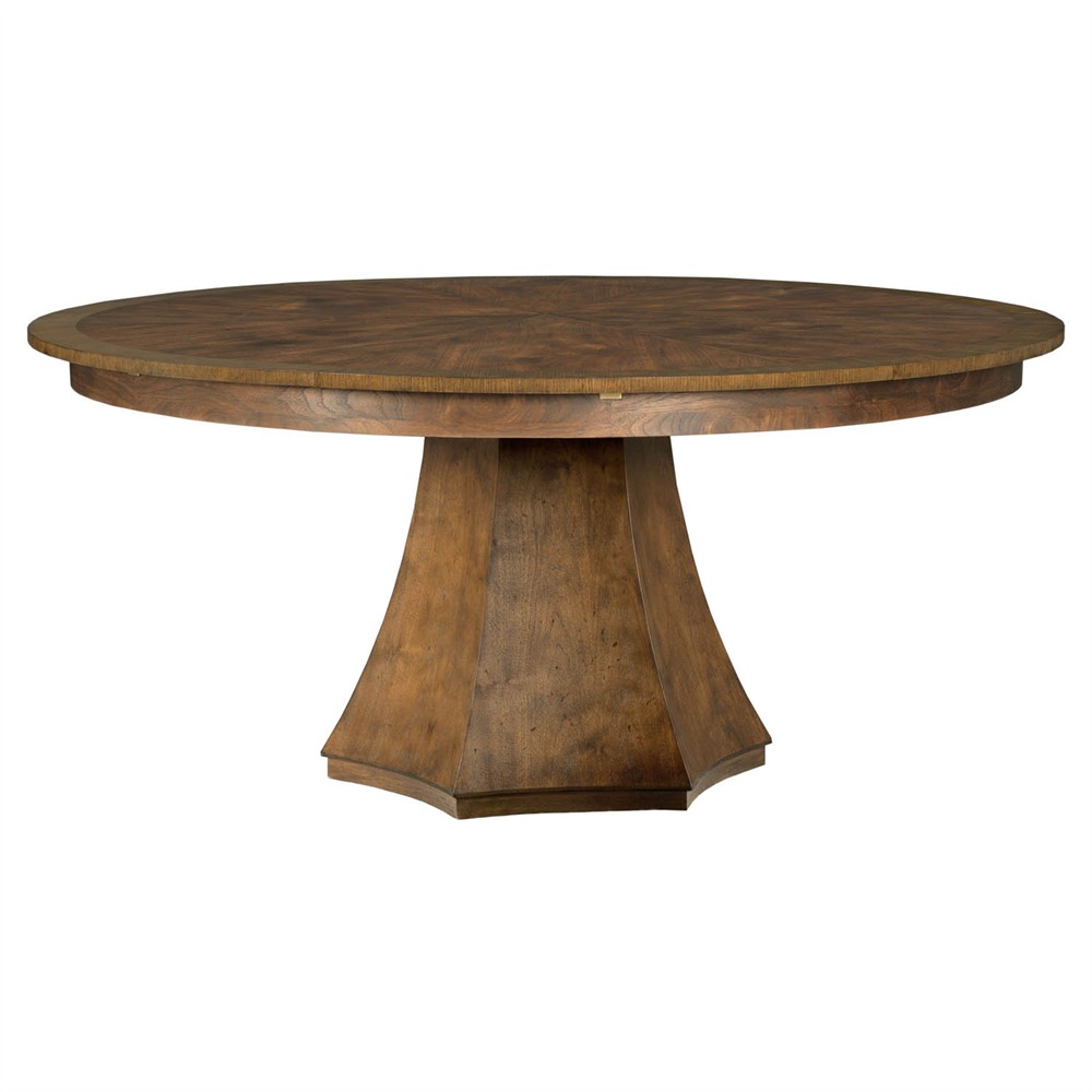 Sundrift Updated Traditional Kona Wood Jupe Extendable Dining Table - 66-85"|