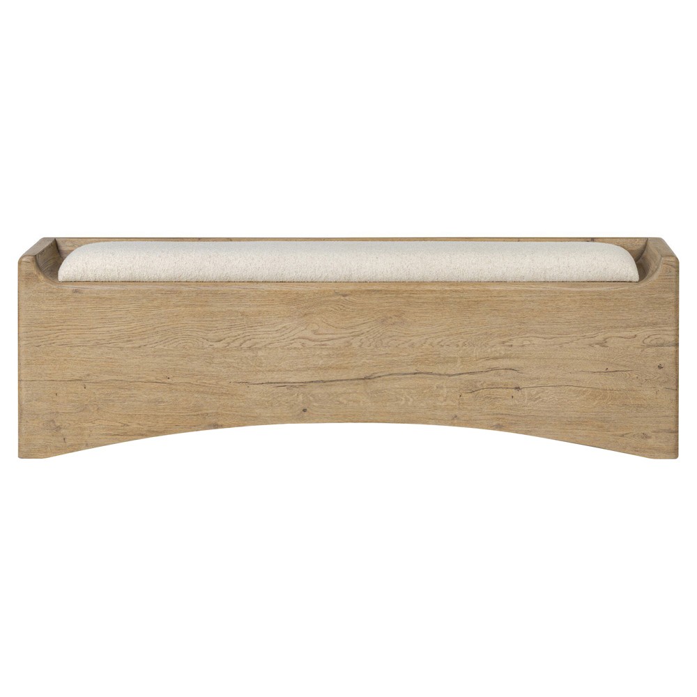 Balon Modern Classic Cream Boucle Performance Storage Bench|