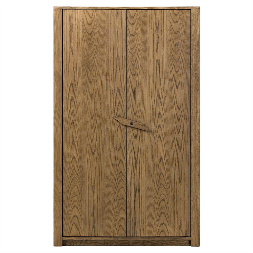 Bedford Rustic Lodge Natural Oak Cabinet|