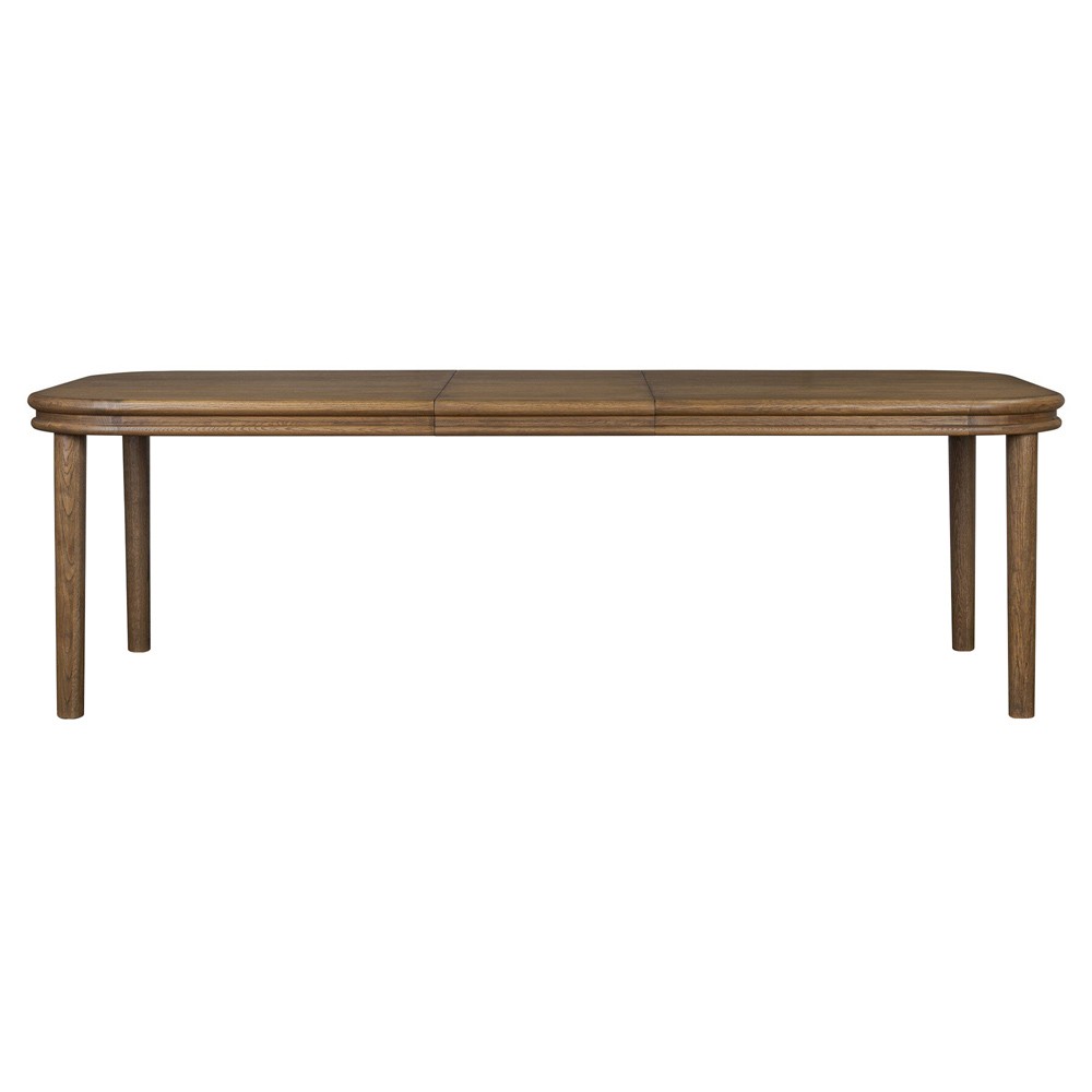 Bonnie Rustic Lodge Brown Oak Extendable Dining Table - 78-98"|