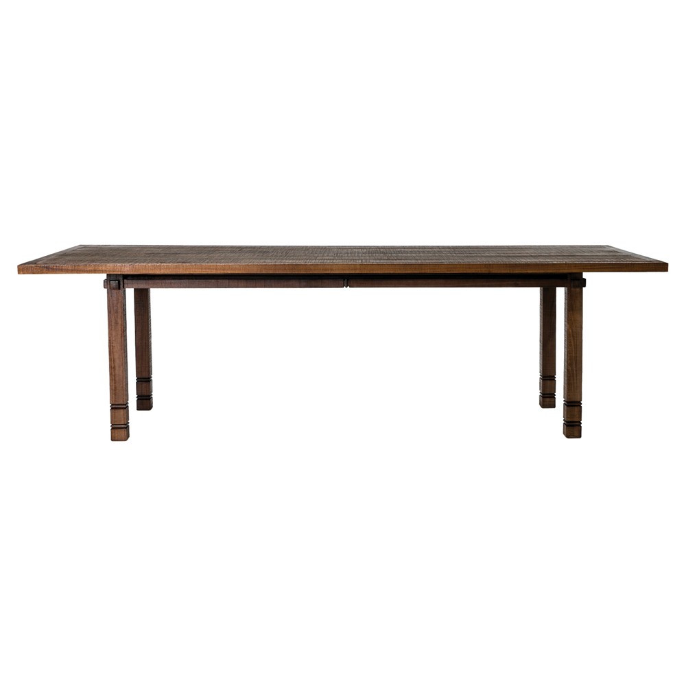Vaterra Updated Traditional Brown Teak Rectangular Outdoor Dining Table - 102"|