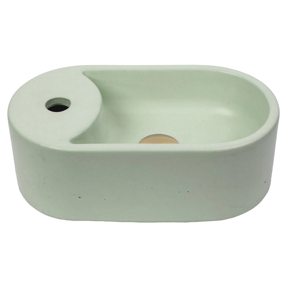 Alessio Modern Classic 16" Concrete Sink - Pistachio|