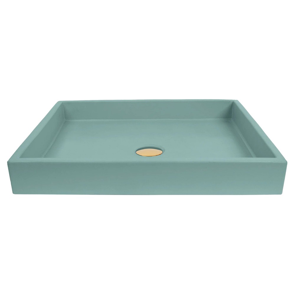 Juniper Modern Classic 20" Concrete Sink - Turquoise|