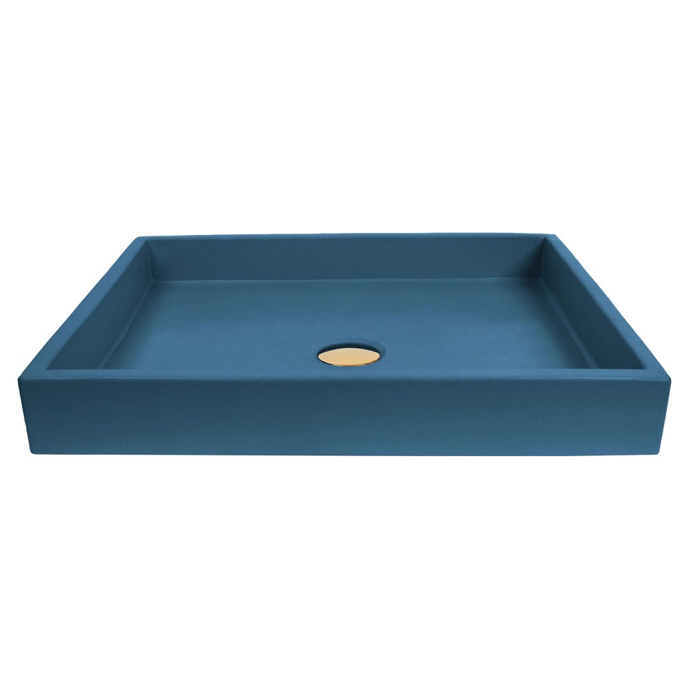 Juniper Modern Classic 20" Concrete Sink - Dark Blue|