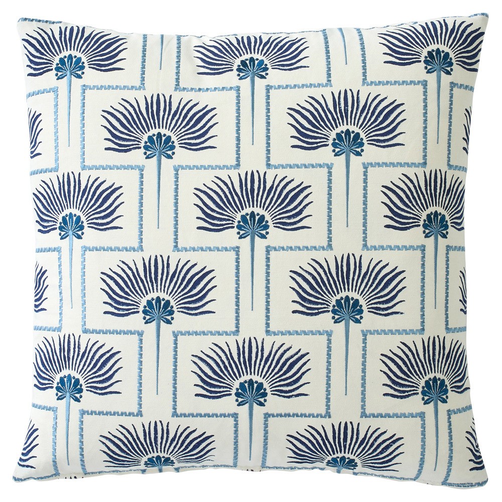 Vera Santorini Blue Throw Pillow - 22x22|