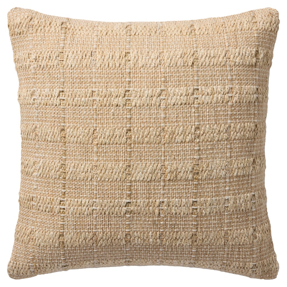 Kesha Coastal Beach Brown Indoor Outdoor Throw Pillow - 20x20|