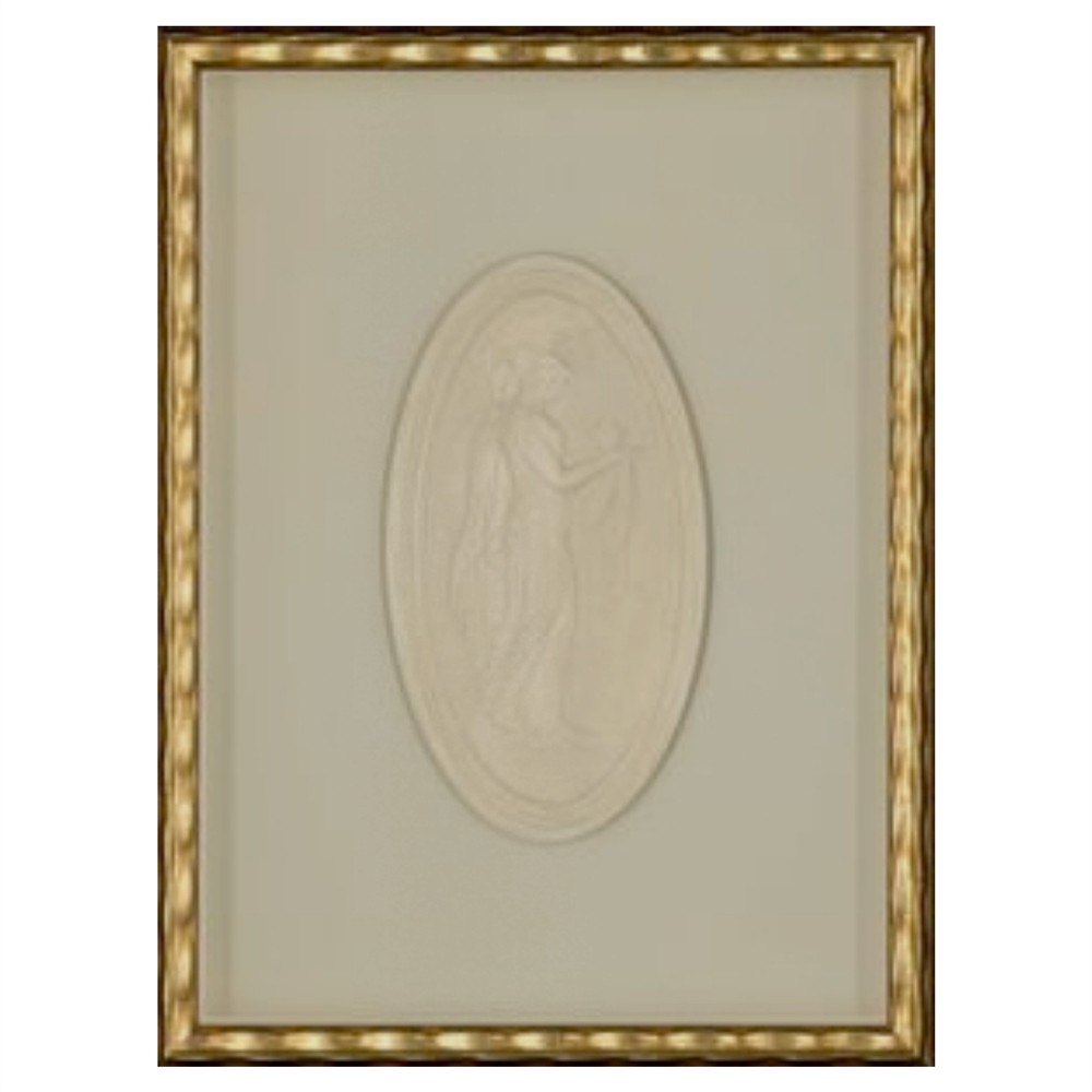 Nora Traditional Intaglio Soft Grey Mixed Media 1 - 5.5x10.5|