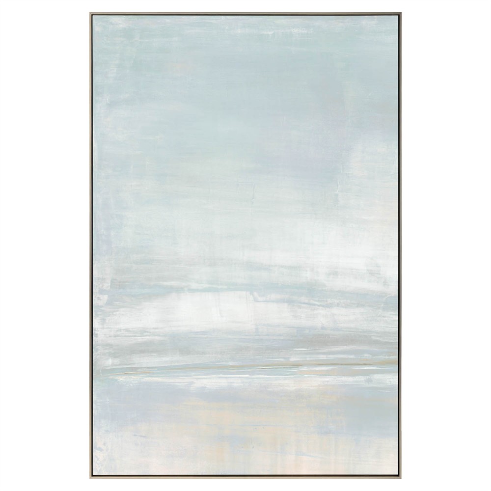 John Richard Salt in the Horizon 1 Blue Abstract Painting - 56x38|