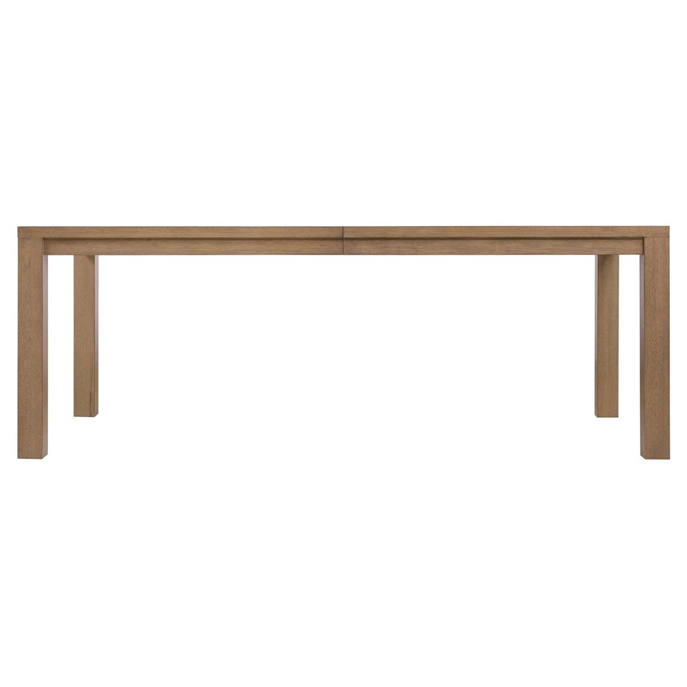 Amleto Modern Classic Brown Oak Rectangular Extendable Dining Table - 84-102"|