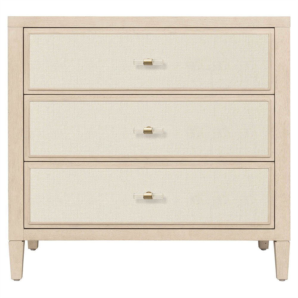 Marivelle Modern Classic Light Brown Oak Nightstand|