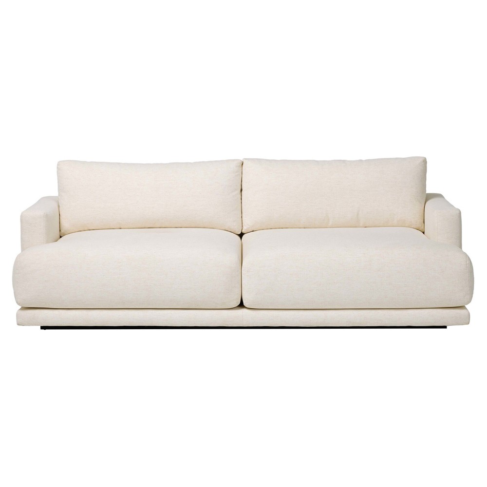 Jennings Modern Classic Cream Crypton Sofa - 85"|
