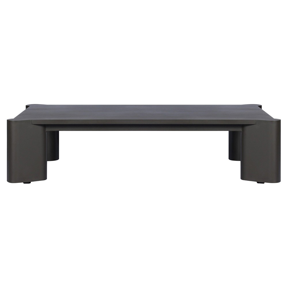 Soho Modern Classic Bronze Aluminum Rectangular Outdoor Coffee Table|