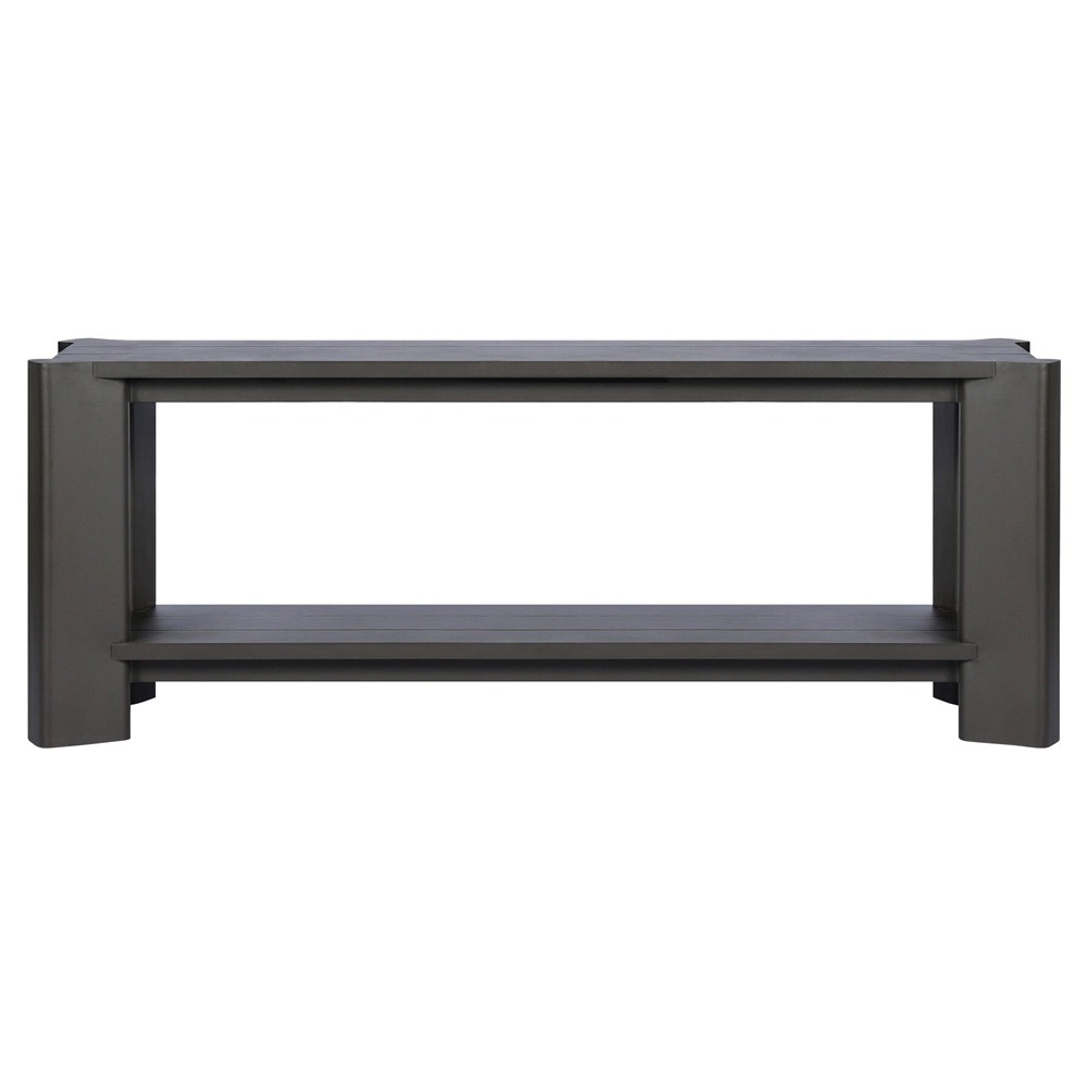 Soho Modern Classic Bronze Aluminum Rectangular Outdoor Console Table|
