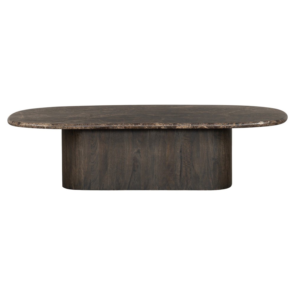 Tori Modern Classic Brown Marble Coffee Table|