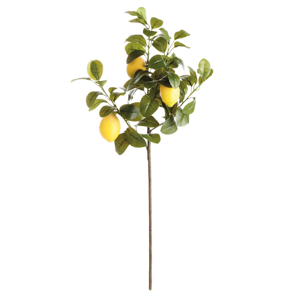 Arles French Country 31" Faux Lemon Branches - Set of 4|