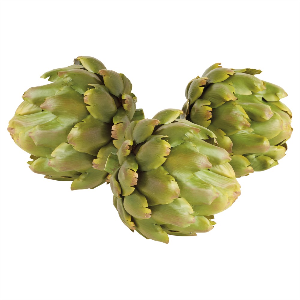 Lennox French Country Green Faux Decorative Artichokes - Set of 3|