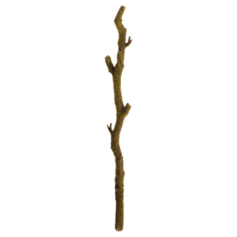 Zechariah Updated Traditional Green Faux Moss Branch - Set of 2|