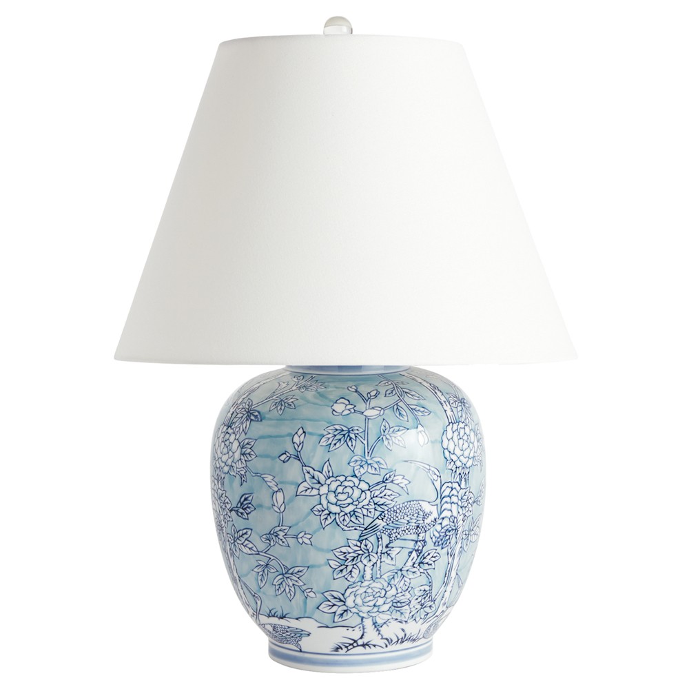 Hollis French Country Blue Chinoiserie Porcelain Table Lamp|