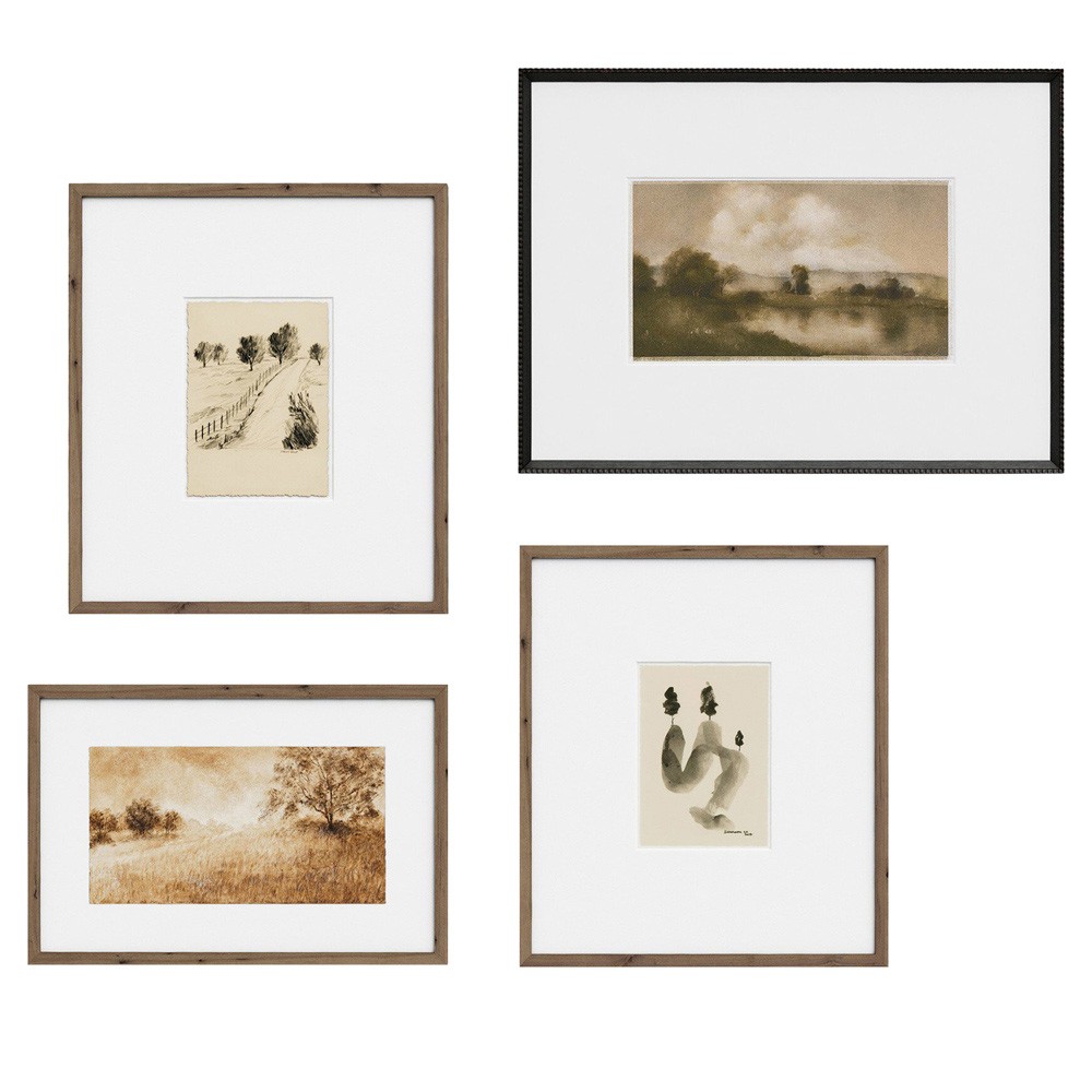 Amber Morning Gallery Wall Art Set - 48x56|