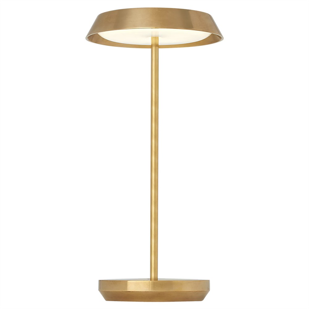 Tepa Modern Classic Natural Brass Rechargeable Outdoor Table Lamp|
