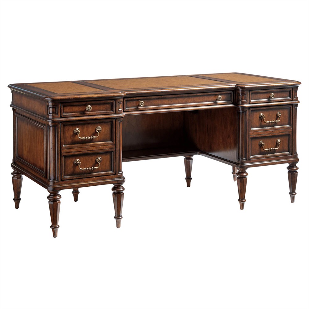 Wesley Updated Traditional Cherry Wood Desk|