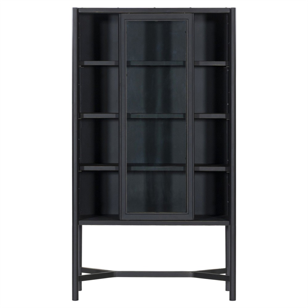 Saxon Modern Classic Black Iron Display Case|