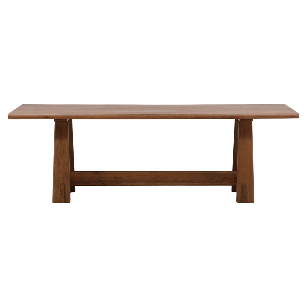 Oriven Rustic Lodge Natural Mango Wood Rectangular Dining Table - 92"|