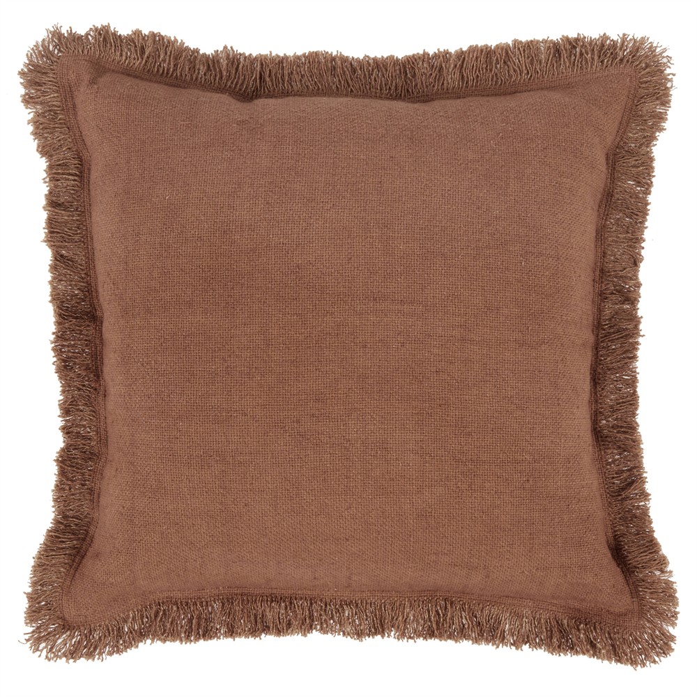 Danica Modern Classic Brown Linen Decorative Throw Pillow - 22x22|