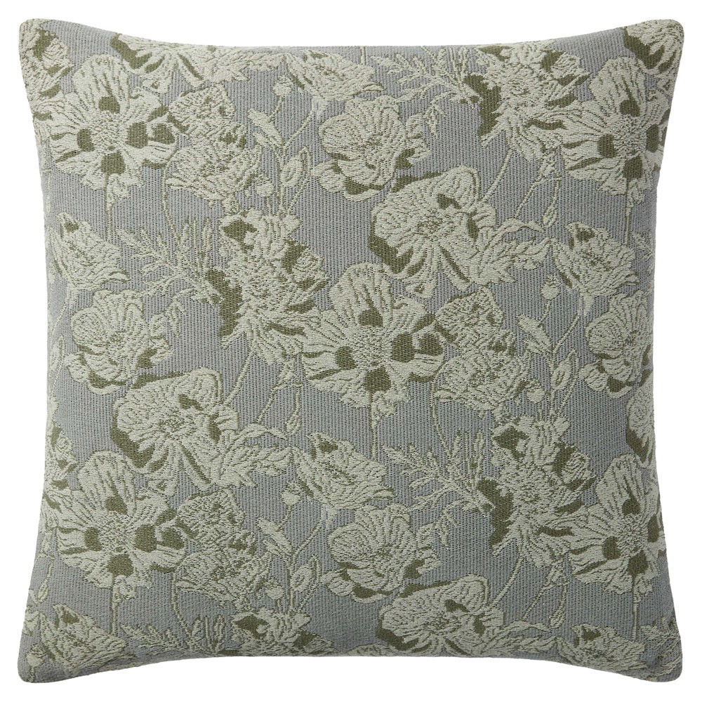 Matilda Updated Traditional Sage Floral Throw Pillow - 18x18|