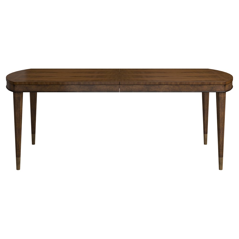 Gatlin Traditional Brown Wood Rectangular Extendable Dining Table - 82-102"|