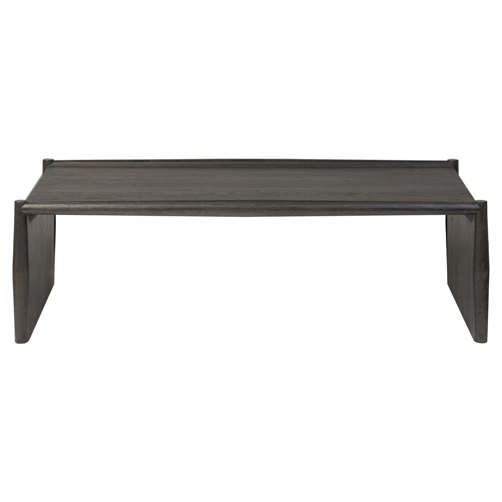 Genesis Rustic Lodge Black Oak Rectangular Coffee Table|