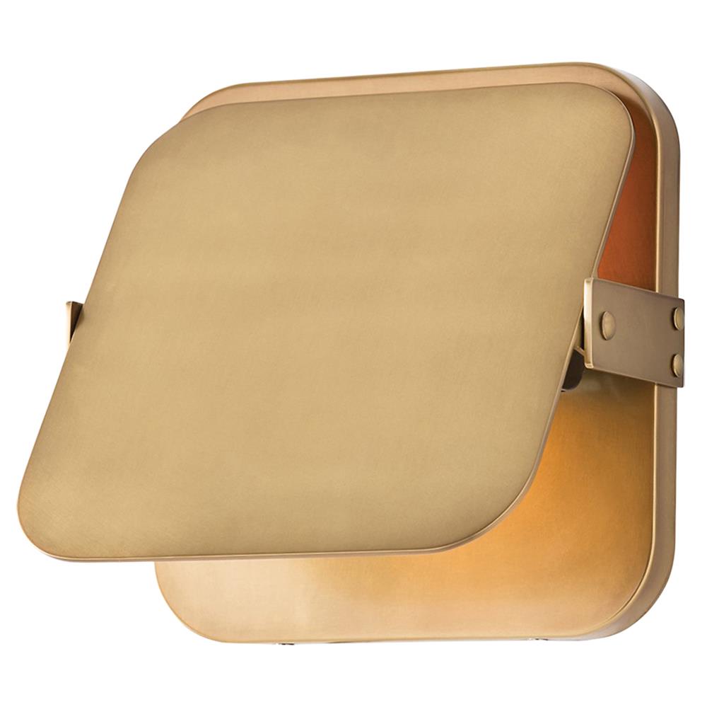 Mercury Modern Pivot Antique Brass Compact Sconce|