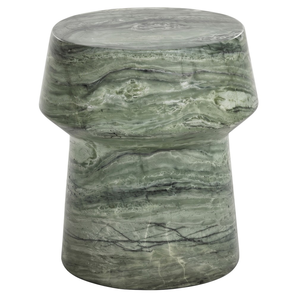Ariston Modern Classic Sage Green Concrete End Table|