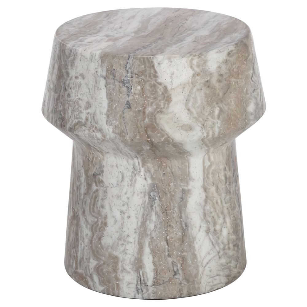 Ariston Modern Classic Sand Beige Concrete End Table|