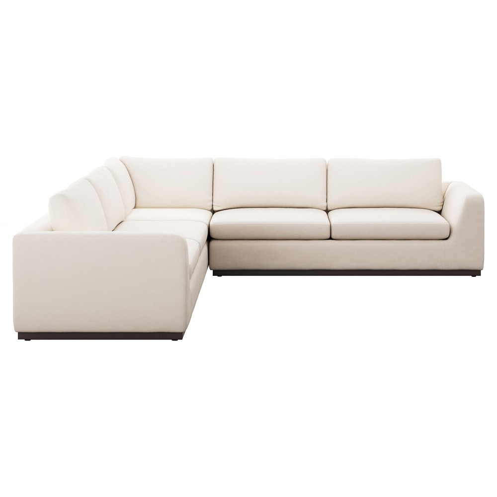 Stanley Modern Classic Cream Crypton Corner Sectional - 120"|