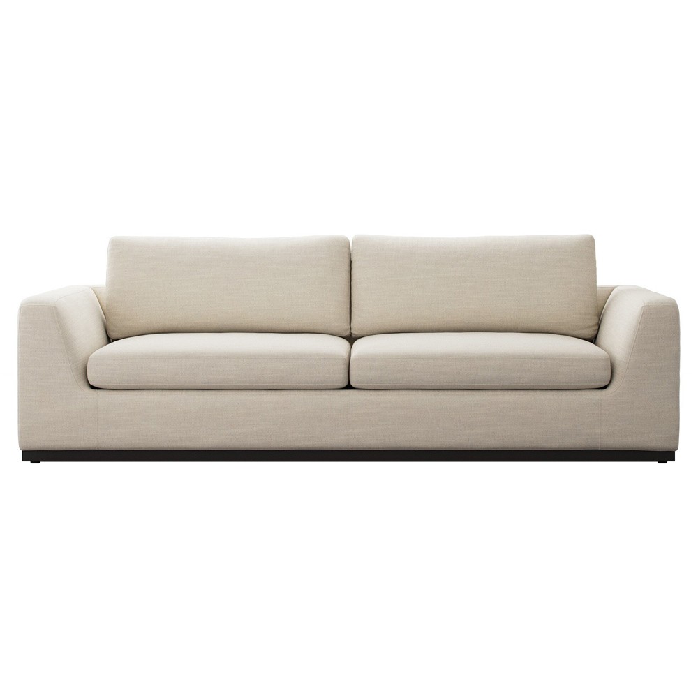 Stanley Modern Classic Beige Sofa - 98"|