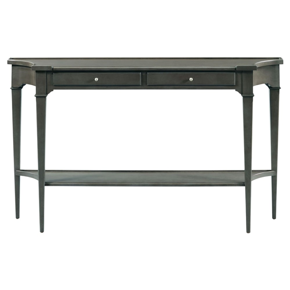 Marseille French Country Charcoal Acacia Console Table|