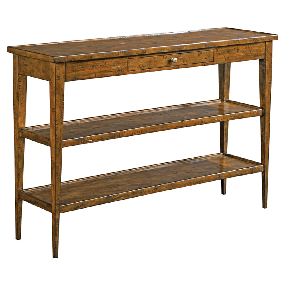 Sonoma Updated Traditional Sonoma Brown Wood Console Table|