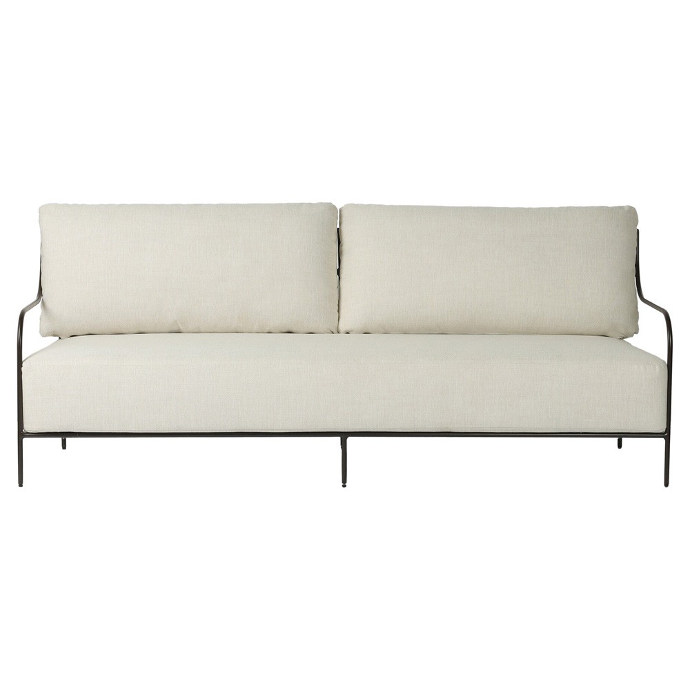 Segovia Modern Classic Cream Outdoor Sofa - 78