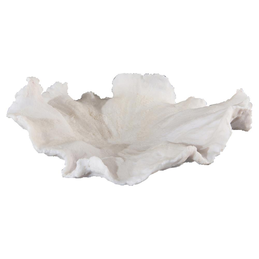 John-Richard Isla Coastal Beach Cream Rippled Wave Decorative Bowl|