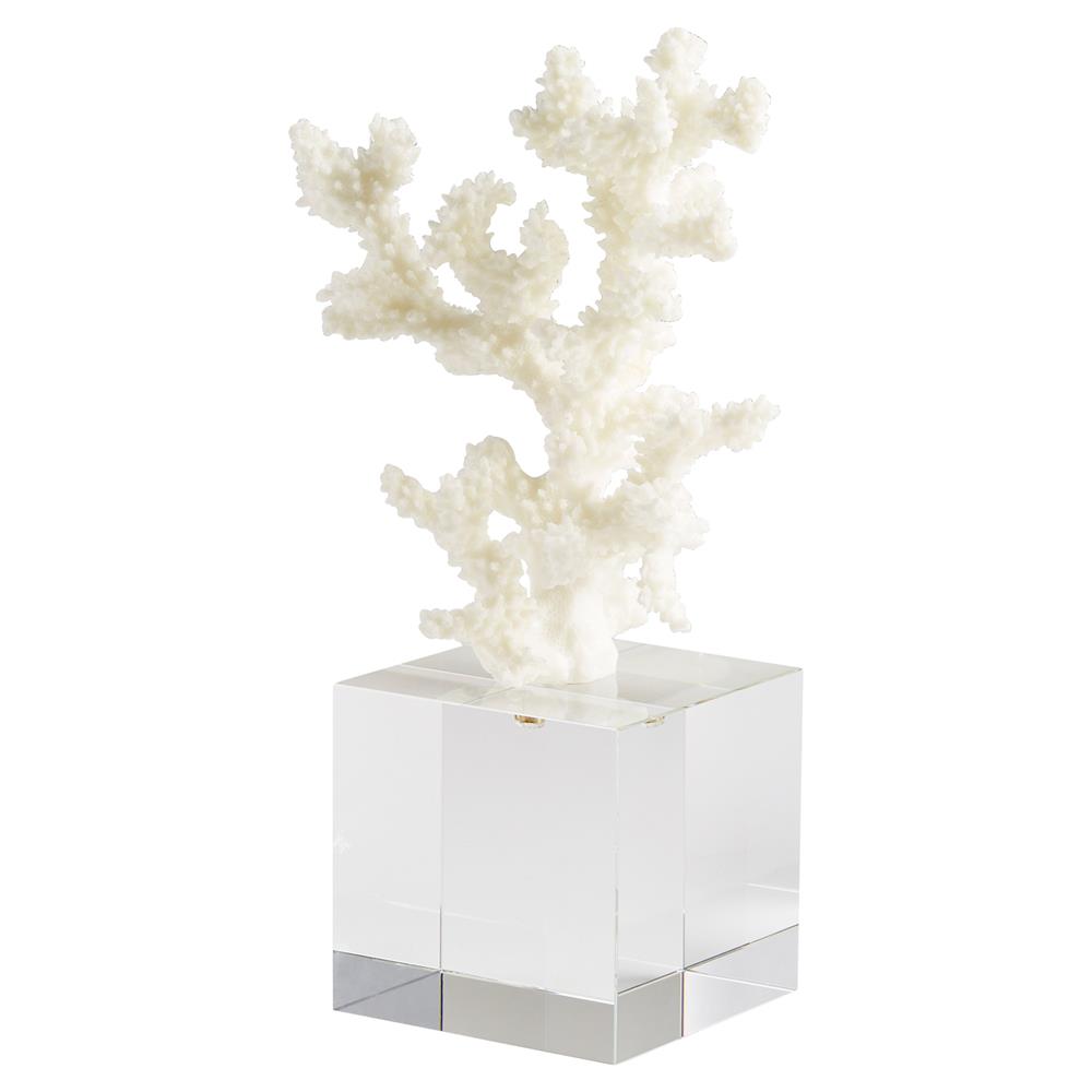 Kailua Coastal Beach White Coral Crystal Cube Sea Sculpture|