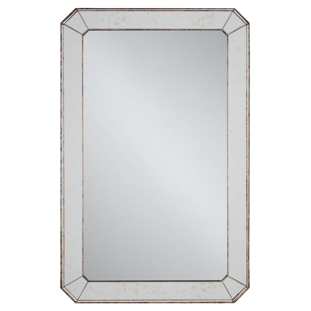 Hollywood Regency Antique Mirror Classic Bevel Cut Wall Mirror|