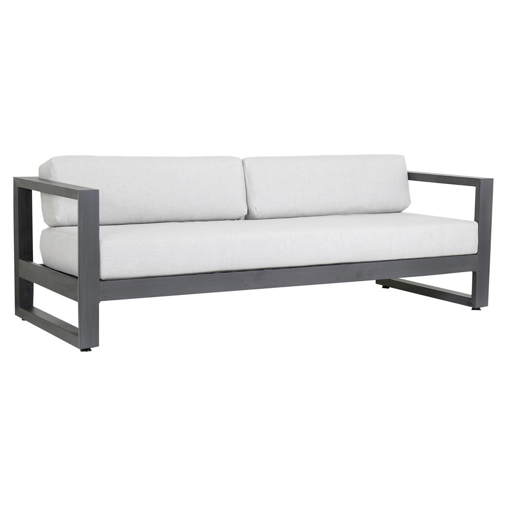 Finn Modern Grey Cushion Metal Outdoor Sofa|