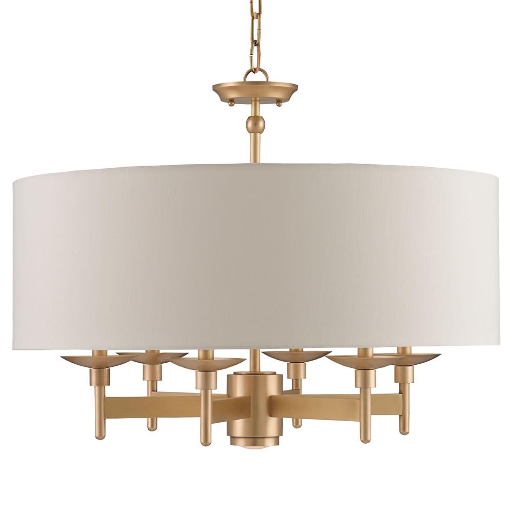 Brody Modern Classic Ivory Drum Antique Brass Chandelier Large (27\, image size:1000x1000