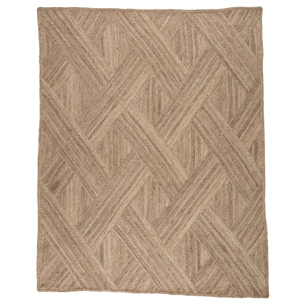 Reece Modern Brown Diamond Pattern Jute Solid Rug - 5'x8' 5'x8' | Kathy ...
