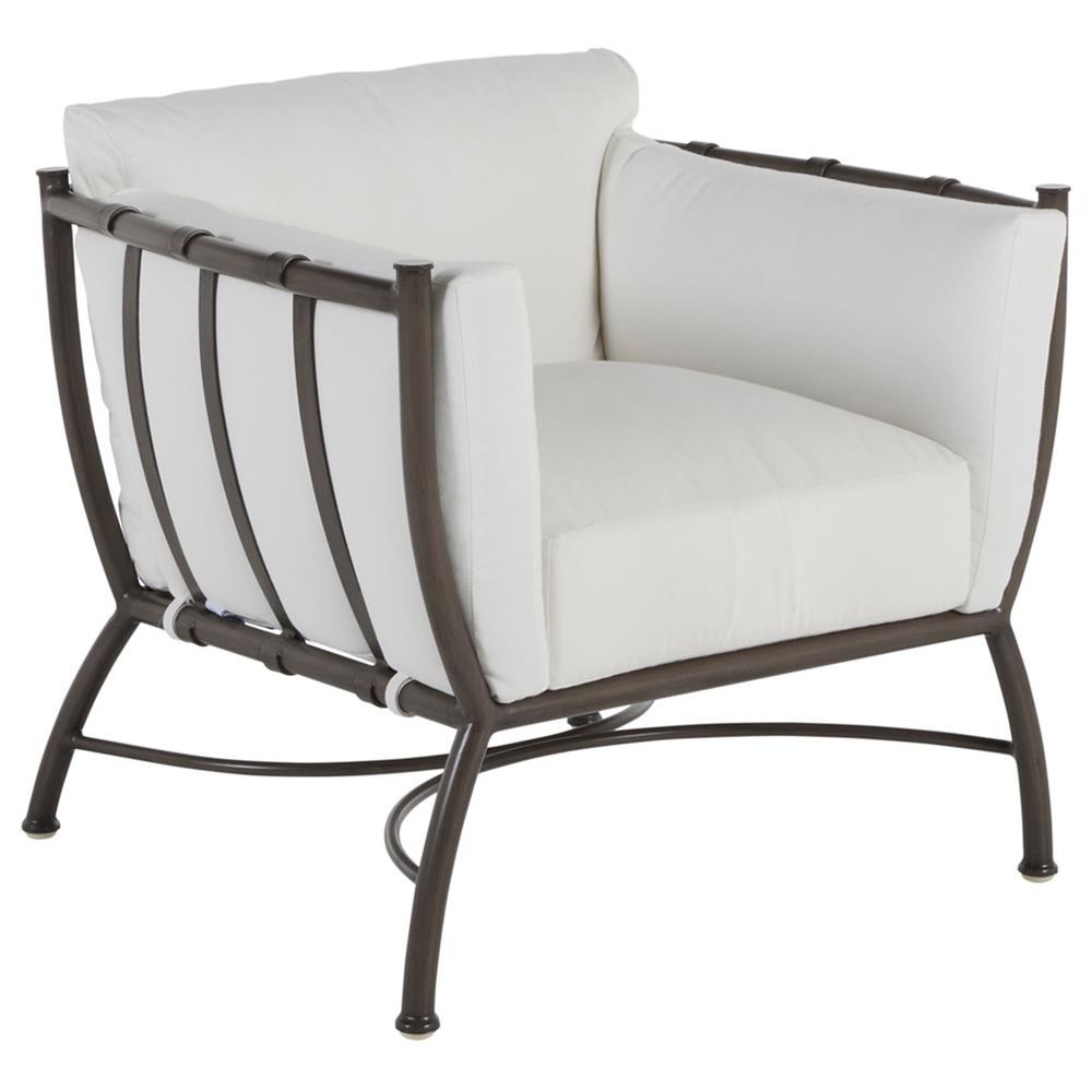 Majorca Modern Classic Slate Grey Aluminum Outdoor Club Chair|