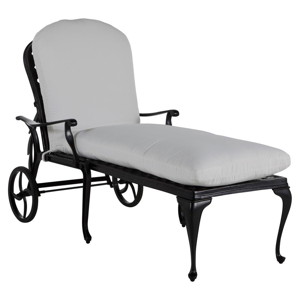 Provance Ancient Earth White Cushion Outdoor Chaise Lounge|