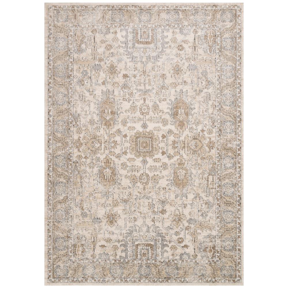 Teagan Global Bazaar Beige Patterned Rug - 3'4"x5'7"|