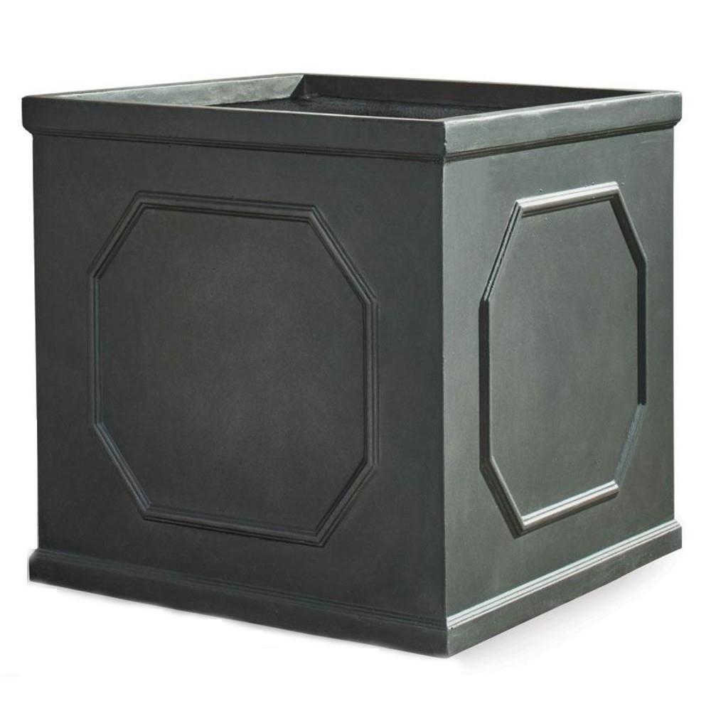 Laura French Country Dark Grey Box Pot - Small|